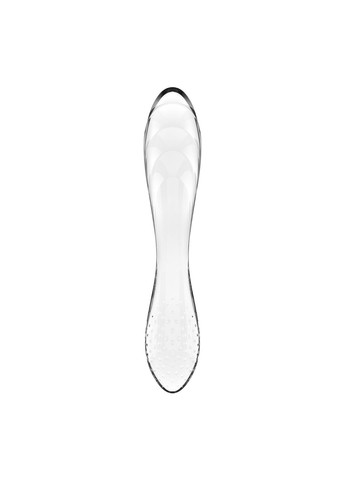 Двосторонній скляний дилдо Dazzling Crystal 1 Transparent, дуже міцний, без стопера Satisfyer (366875912)