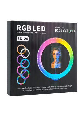 Лампа RGB Crystal 3D-20 20cm Прозрачный No Brand (371187904)