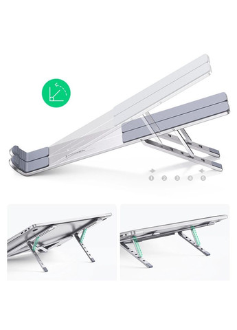 Підставка до ноутбука (m505326) Ugreen LP451 Foldable Holder for Laptop Silver (369029218)