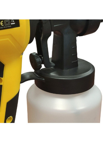 Краскопульт пульверизатор распылитель электрический с регулировкой интенсивности распыления 26.5x27.5 см (476894-Prob) Желтый Unbranded (292309291)