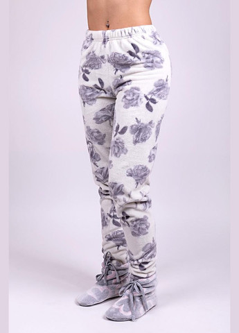 Молочная женский домашний комплект с капюшоном розочки (халат+штаны) кофта + брюки Україна домашний костюм