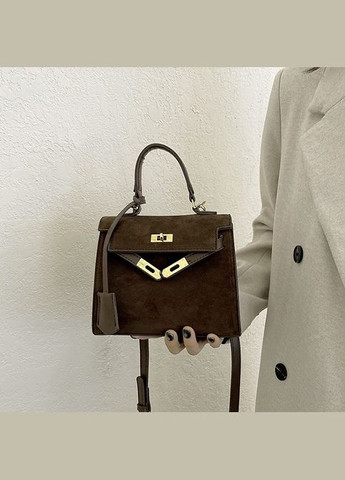 Жіноча сумка 2363 замшева крос-боді No Brand (344446812)