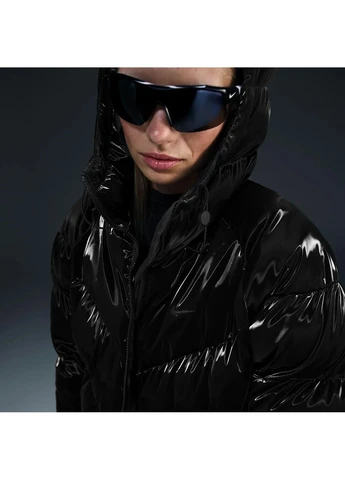 Черная женский пуховик nsw tf os shn snfl wnpfr pka black Nike