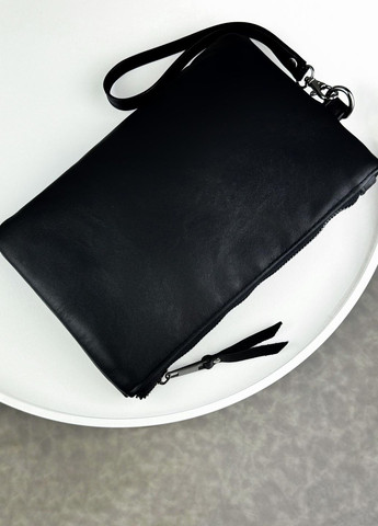 Шкіряний клатч із натуральної гладкої шкіри Vishnya (317619908)