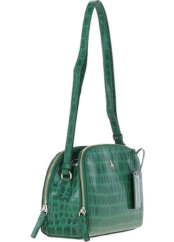 Сумка крос-боді через плече для телефону та документів жіноча з натуральної шкіри маленька Зелений 37278 Ashwood (353689999)