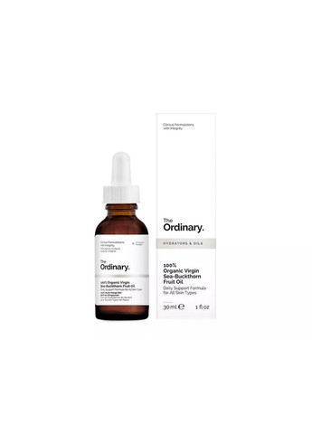 100% Organic Virgin Sea-Buckthorn Fruit Oil - 100% олія обліпихи - 30ml The Ordinary (369927214)