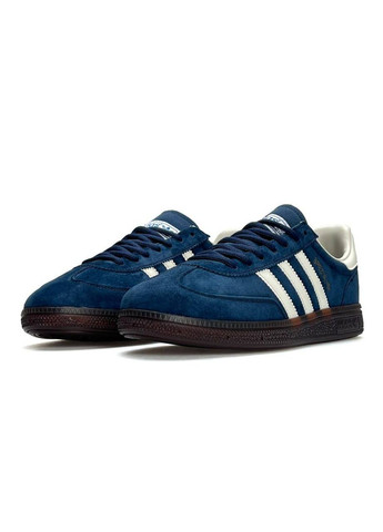 Синие демисезонные кроссовки мужские adidas No Brand Spezial Navy White