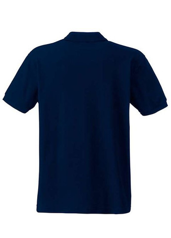Темно-синя футболка поло чоловіча 65/35 polo (0634020az2xl) з коротким рукавом Fruit of the Loom