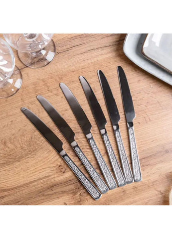 Набор столовых ножей 6 шт нержавеющая сталь гальваническое покрытие столовый набор HP96922 TS Kitchen (351431955)