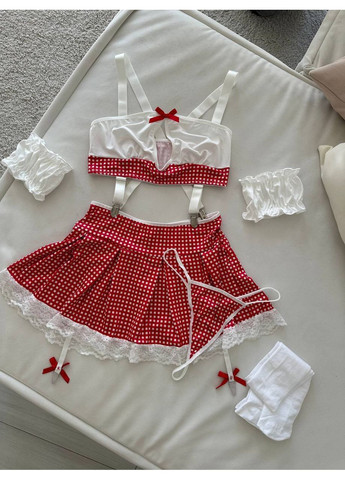 Червоний демісезонний жіночий рольовий костюм | червона пристрасть Vital-Textile 109/111