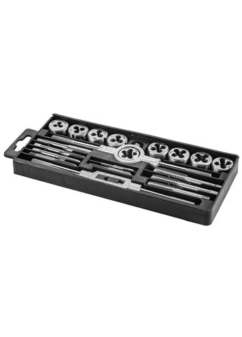 Набор метчиков и плашек (M3-M12, 20 шт) в кейсе (22545) Topex (306552323)