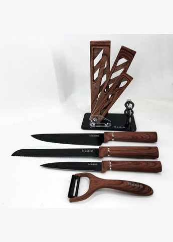 Набір ножів MG-1095 5 предметів, Поварські кухонні ножі набір, Набір ножів для кухні Magio (364665734)