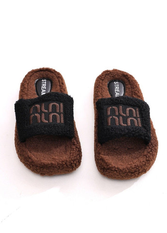 Коричневые тапочки женские STREAM