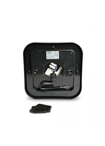 Вуличний світильник світлодіодний ART 15W 5000K 220V IP65 VL-BHFS-155B захищений квадратний чорний Videx (282312847)