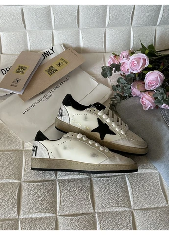 КРОСІВКИ ЖІНОЧІ GOLDEN GOOSE GGDB BALLSTAR DIRTY WHITE BLACK ГОЛДЕН ГУС БІЛІ No Brand білі демісезони (391065733)