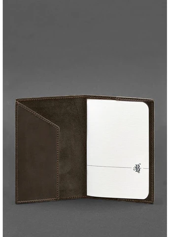 Обложка для паспорта с украинским гербом из натуральной кожи темно-коричневая(BB_30002353) No Brand (384674701)