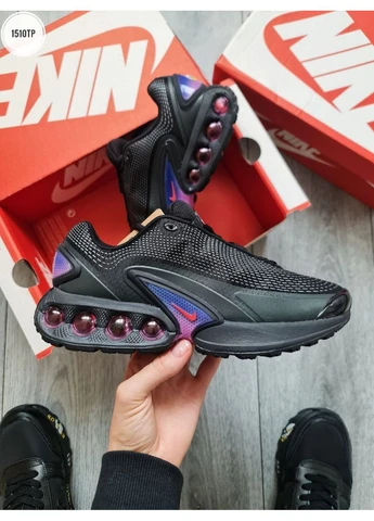 Черные летние кроссовки nike air max dn all night black purple найк аир макс дн No Brand