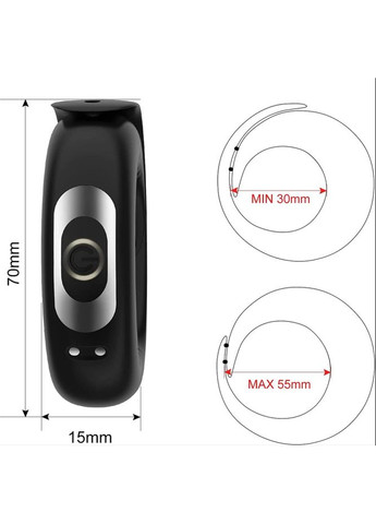 Эрекционное виброкольцо на член в виде браслета. Насадка на член. 10 режимов вибрации, Регулировка диаметра. No Brand (314874594)