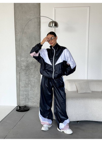 Стильный костюм из плащевки лакке с бомбером на подкладке (замеры в описании) DK/DL Мода без кордонів (361449486)