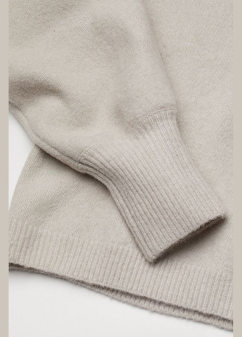 Сірий демісезонний джемпер з квадратним вирізом для жінки 0915529-005 сірий H&M