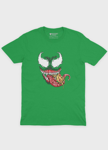 Зеленая демисезонная футболка для мальчика с принтом супервора - веном (ts001-1-keg-006-013-015-b) Modno
