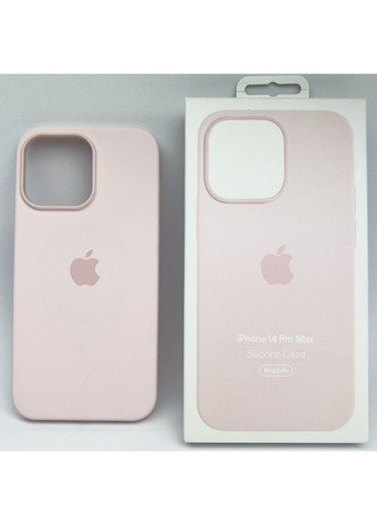 Чехол Silicone Case Magsafe на 14 PRO MAX Силикон микрофибра чехол из магсейфов для айфона 14 О МАКС Pink sand No Brand (369136866)