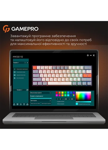 Клавіатура MK130 V2 Infinity QLAB Sakura Black (MK130-V2-B-QS) GAMEPRO (399513273)