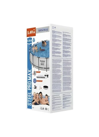 Каркасный бассейн круглый 366×100 см, 9150 л с фильтр-насосом Bestway 56260 (394625058)