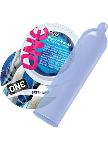 Набір презервативів з різними уподобаннями Flavor Waves (ціна за упаковку 12 шт) One (301913460)