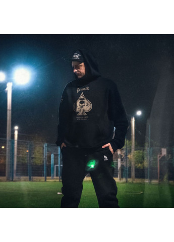 Худи мужское утепленное с капюшоном Gambler No Brand (363979541)