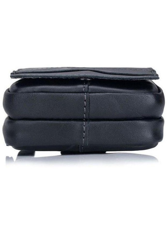 Мужская сумка чехол для телефона на пояс на ремень из натуральной кожи маленькая Черный 35297 BULL (333594209)