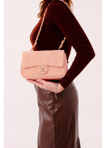 Женская классическая сумочка кросс боди розового цвета No Brand (362588093)