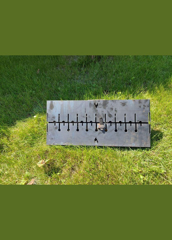 Мангал валіза на 10 шампурів товщина 3 мм. No Brand (327419717)