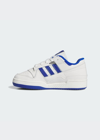 Белые всесезонные кроссовки forum low cl kids adidas