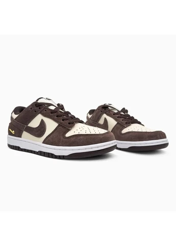 Белые демисезонные кроссовки мужские nike dunk low pale ivory baroque brown найк данк белые No Brand