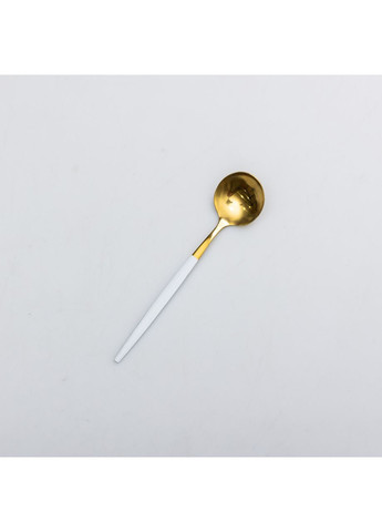 Набор столовых ложек из нержавеющей стали 6 штук ложки для супа 21 см Золотой с Белым Yiwu (362455871)