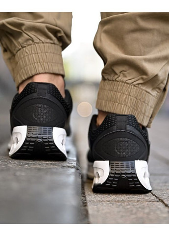 Черные демисезонные мужские кроссовки air black white No Brand