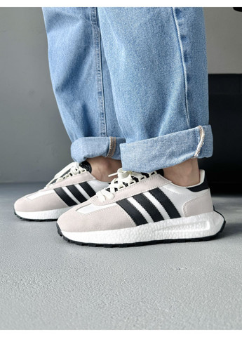 Чорні Осінні кросівки чоловічі adidas retropy e5 beige / black адідас ретропи е5 No Brand