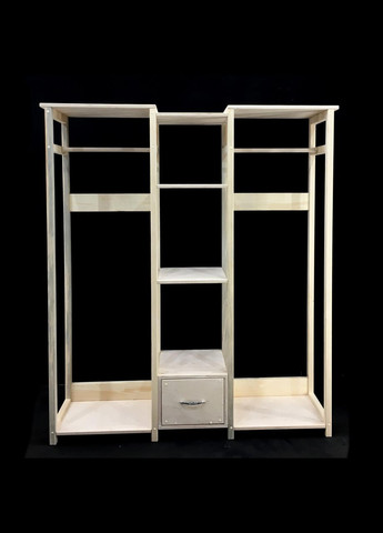 Стійка вішалка для одягу з дерева Детеліна бланже (СВГ-004901) No Brand (328082002)