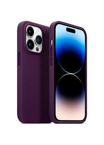 Чехол FAKE Leather Case для Apple iPhone 14 Pro Dark Cherry (ARM64398) ArmorStandart (323109479)