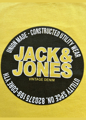 Жовта демісезонна футболка jack&jones 12217167-9 vintage жовта Jack & Jones