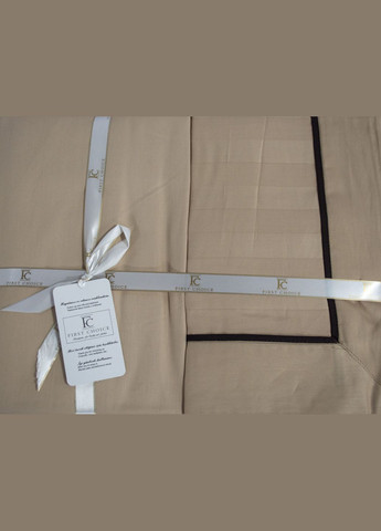 Постільна білизна Deluxe Satin 160х220 Novel Line Cappuccino First Choice (342330455)