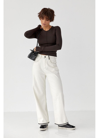 Однотонный лонг из эластичной ткани Lurex (363555355)