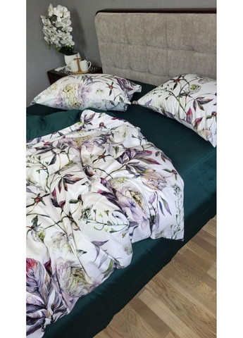 Постельное белье PEONIES, сатин PREMIUM Двухспальный размер, наволочки 50/70 No Brand (364217975)