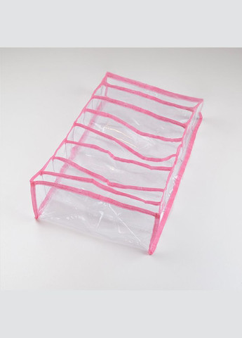 Прозрачный органайзер для трусиков и носков 8 ячеек L PvhL-pink () Organize (264032583)