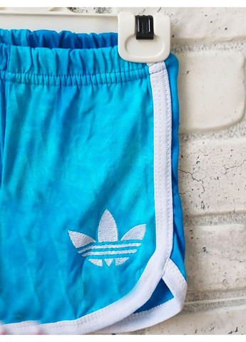 Блакитний літній дитячий костюм на дівчинку футболка + шорти варенка No Brand