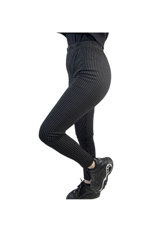 Черные демисезонные леггинсы SHEIN