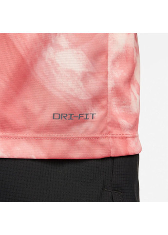 Персиковая футболка мужская dri-fit run division rise 365 t-shirt top peach Nike