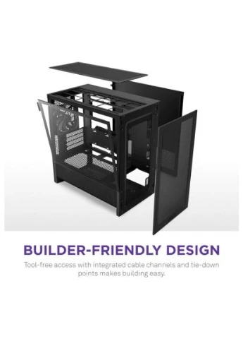Корпус H3 Flow All Black (CC-H31FB-01) NZXT (394055588)