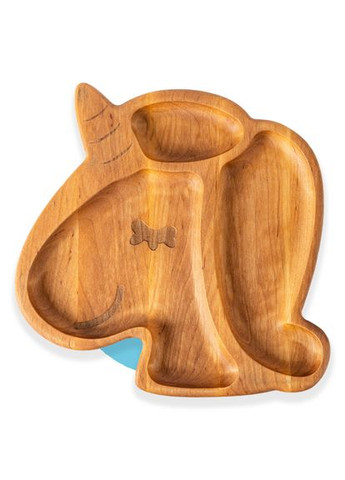 Набір дитячого посуду 3в1 Єдиноріжка Коричнево-блакитний 3 шт (3102209) Бабака (327053454)